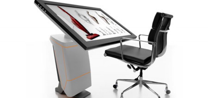 iSpace designers Workstation merges classic drawing board and a tablet into one unit. Jameel Kamil's concept. cool 3d concepts.