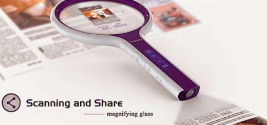 Scanning and Share Magnifying Glass Concept is Scanner and Projector built in to Magnifying Glass. scan, take a picture, save it and share it on the wall.
